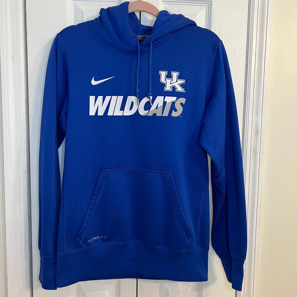Nike Kentucky Wildcats Therma-FIT‎ Hoodie Pullover Sweatshirt Blue Small